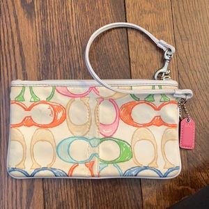 Large Coach wristlet